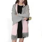 Scarf Wholesale Tassel Scarves Solid Poncho Colorful Winter Scarf Ponchos Shawls For Women WIth Sleeve