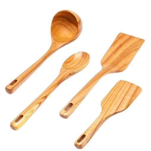 Wholesale chinaberry Kitchen Accessories spatulas Utensils Cooking Tools Wooden Kitchen  Utensils Sets Wood Kitchen Utensil