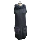 Long Skirt Skirts Wholesale Winter Spring Long Black Skirt Woman Plus Size Girls' Dress Skirts With Fur Hoody
