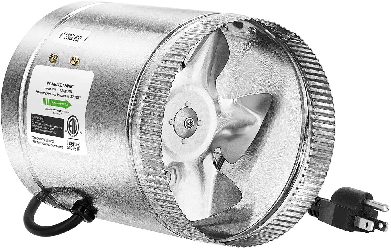 Inline Duct Fan, FENGDA, ETL, 280, CFM - detail 2
