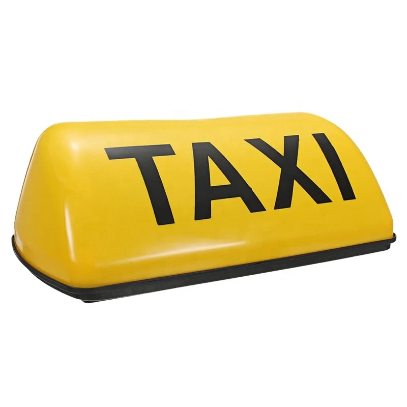 Blanco Magnet Dachschild LED Taxi Dachzeichen Roof Sign Personenbeförderung 12V 