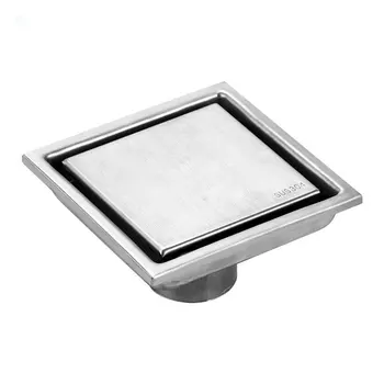 6 Inch Sus304 Stainless Steel Square Shower Floor Drain With Tile