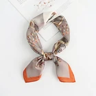 Scarf Clown Bracelet Pattern Hight Quality Satin Bandana Silk Scarf Custom Printing Scarves Women Head Scarf