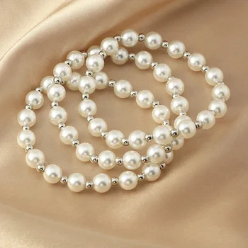 3 Pcs/set Wholesale Fashion Jewelry Beads Pearls Bracelet Accessories Bracelet Jewelry Set For Women
