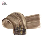Hair Extensions 1 Real Hair Extensions 1 Piece Clip In Human Indian Hair Clip Ins