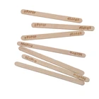 Sticks Flat Stick Flat Wood Sticks Engraving Hot Stamp Natural Wood Craft Sticks Birchwood Flat Ice Cream Stick