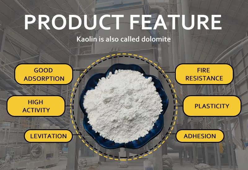 Harga kaolin kelas kosmetik berkualitas tinggi Harga industri kertas pelapis bangunan tanah liat kaolin terkalsinasi kelas industri pembuatan per ton