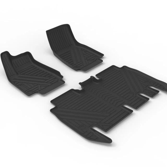 Double layer hot press 9D 5D 7D custom car carpet floor mat for Tesla TPE car floor liner