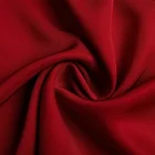 Garment Factory Direct Supply Wholesale High Grade Solid Red Custom Twill 100% Acetate Fabric For Garment