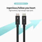 Usb To Usb Cable 5a Dataroad USB C Compatible Support 40Gbps 20V 5A 100W 4K 5K Thunderbolt3 To Thunderbolt 3 Cable