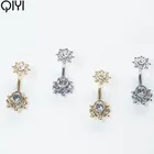 Piercing Stainless Steel Multicolor Bear Paw Shape Selection Belly Button Ring Body Piercing Jewelry Girls