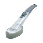 Scrubber Brush EcoClean Soft Grips Soap Dispensing Kitchen Dish Sink Scrubber Sponge Pad Brush