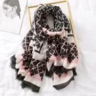 Linen High Quality Fashion Ladies Long Scarf Cotton And Linen Feel Warm Shawl