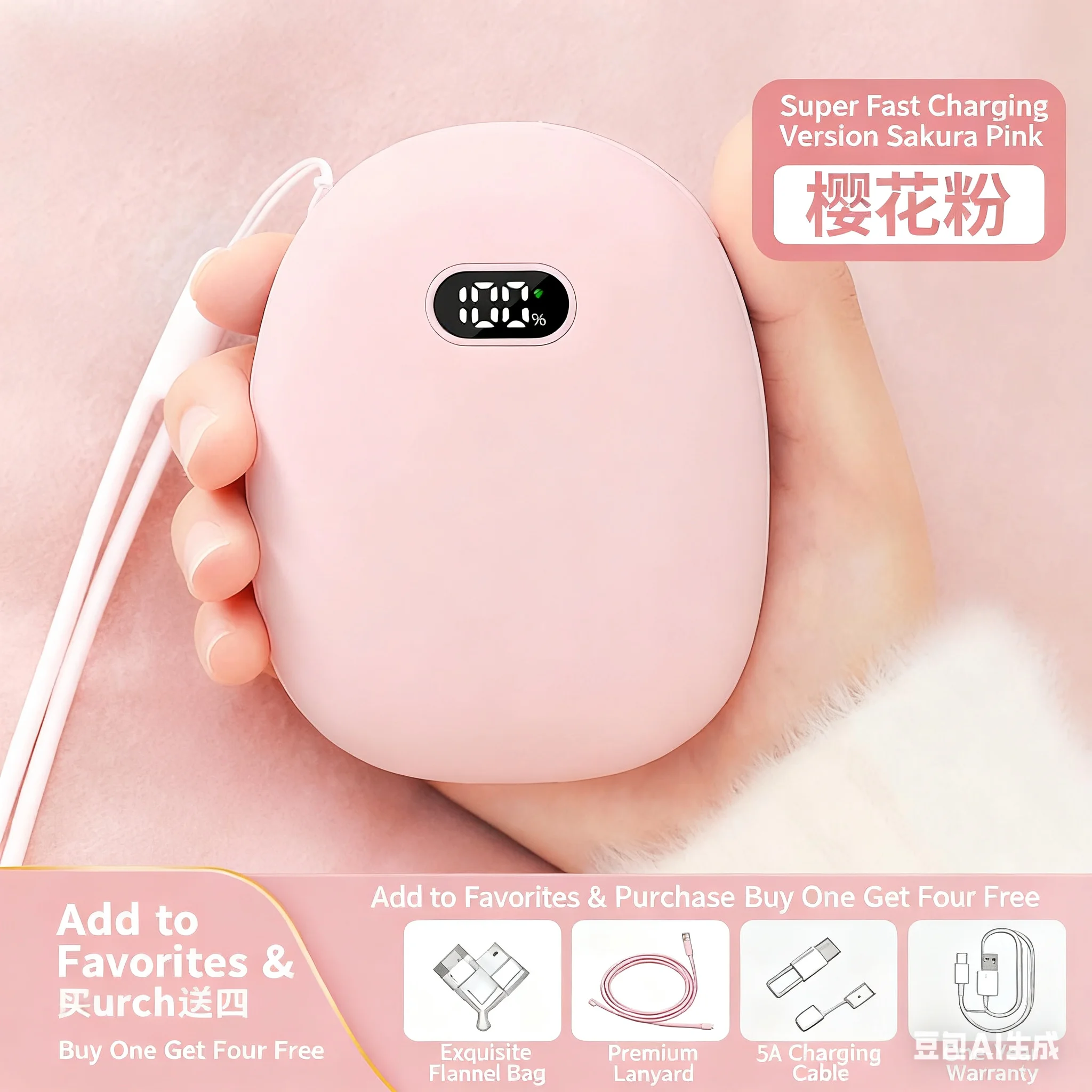 Usb Rechargeable Hand Heater, Portable, Waterproof - detail 2