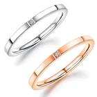 Titanium Ring High Quality Fancy Rose Gold Diamond Titanium Steel Jewelry Ring For Lady