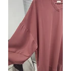 Long Dresses 2021 New Design Round Neck Solid Color Women Short Sleeve Summer Long Dresses