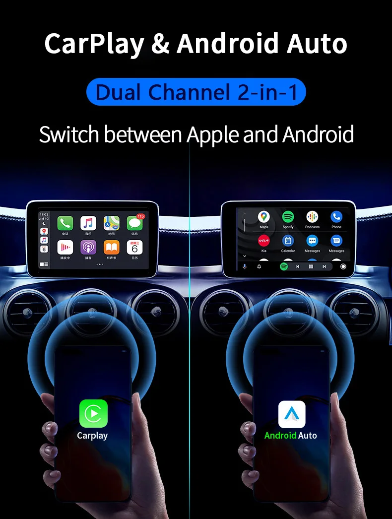 WOOBOOBOX Z1F Original car screen wired CarPlay/Android Auto to wireless CarPlay/Android Auto CarPlay Ai Box