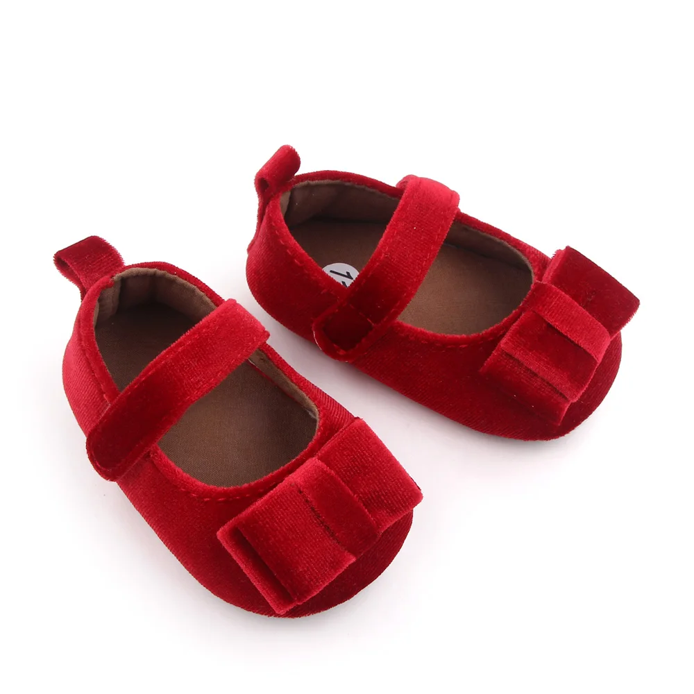 Newbron Baby Toddler Shoes Soft Comfortable Cute Bow Girls Princess Shoes supplier