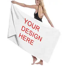 Custom Rectangle Beach Bath Towel 100% Microfiber Wholesale Dropshipping