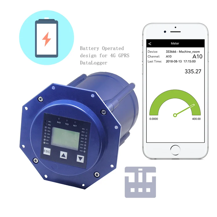 Wireless Modbus Battery Operated 4g Data Logger Sms Temperature Alarm