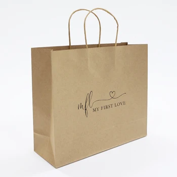 Factory Cheap Price Brown Kraft Bag Gift packaging shopping bag, kraft paper bag
