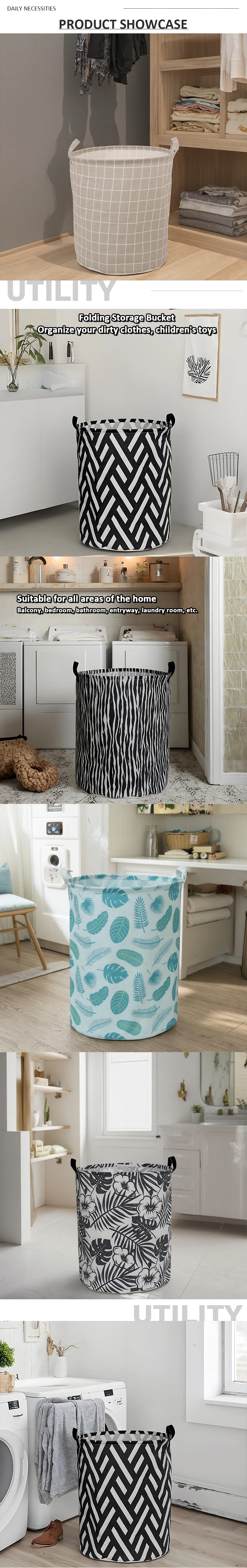 product oversize collapsible dirty cloth storage bags foldable laundry basket for bathroom kitchen wardrobe travel household toys-4