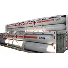 8-Tube Mobile Skid CNG/H2/He Gas Mobile Skid Container Semi-trailer