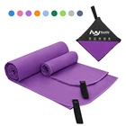 Logo Jacquard Towel Super Absorbent Custom Logo Jacquard Cheap Magnet Microfiber Sport Gym Towel With Bag