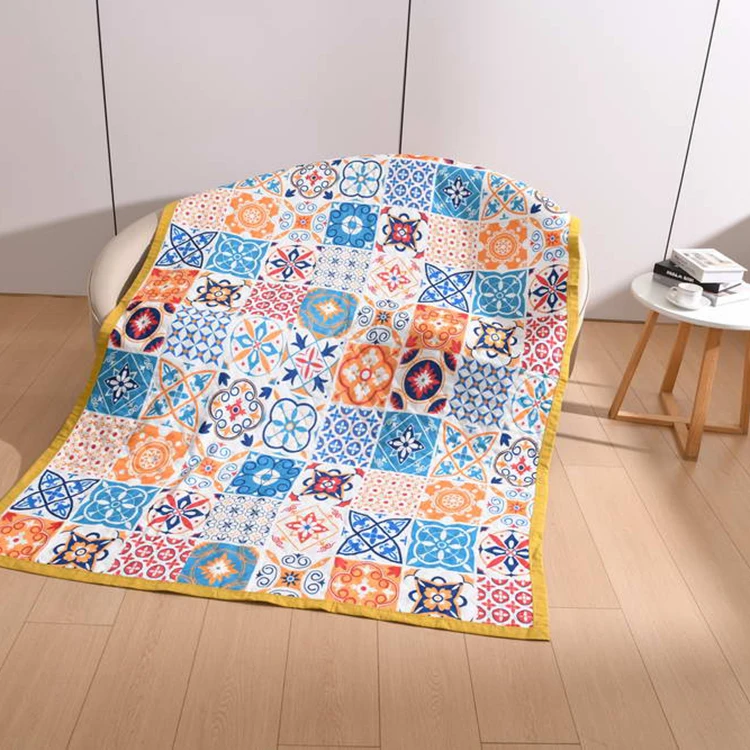 High Quality Customized Private Label Winter Keep Warm Portable Throw Towel Bed Blankets