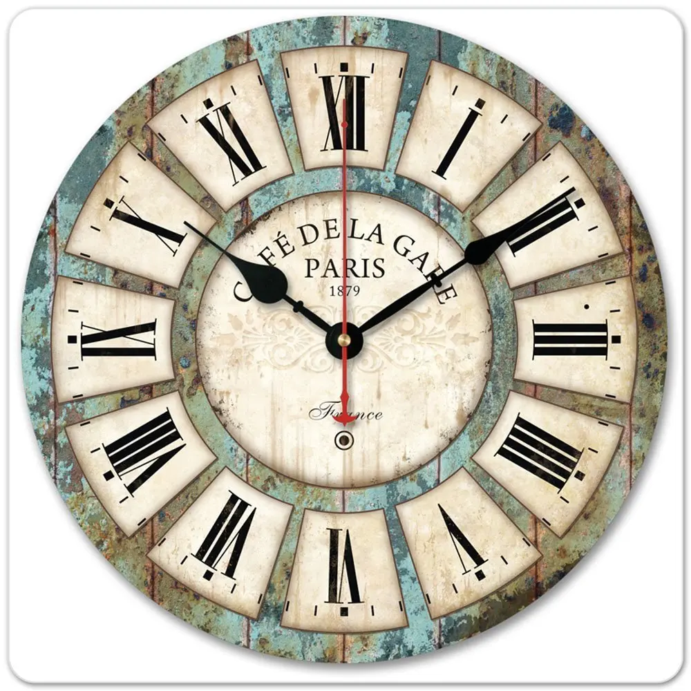 Home decoration nordic electronic classic clock quartz wooden wall clocks