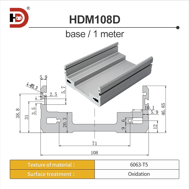 108 Wide Linear Module Aluminum Profile Fully Enclosed Screw Linear Sliding Table Guide Synchronous Belt supplier