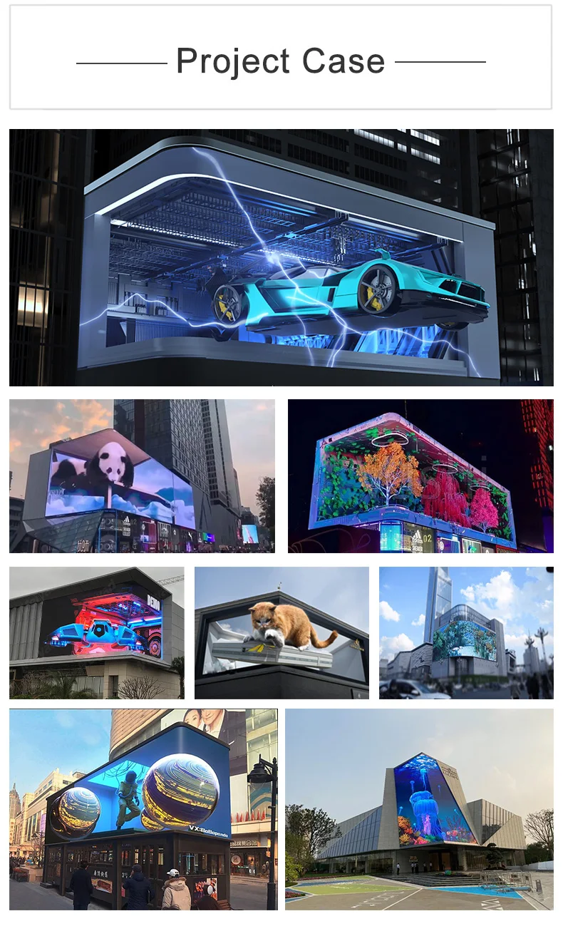 Customized Naked Eye 3d Led Video Wall Outdoor Ultra Hd Big Led