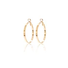 Hoop BXY Fashion Jewelry 3 Pairs Set Earrings Gold Plate 3 Size Hoop Earrings For Women