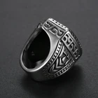 Ring Cross Vintage Holy Knight Convex Surface Ring Stainless Steel Cross Shields Finger