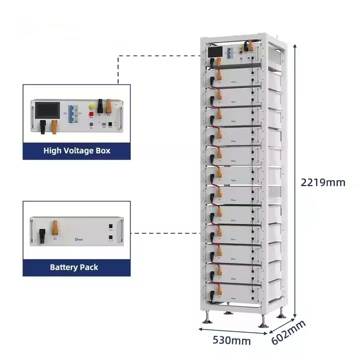 2024 New BOS-G Best 100Ah Lifepo4 Lithium Ion Home Battery Energy Storage System Stackable Boxes with CAN Communication Port