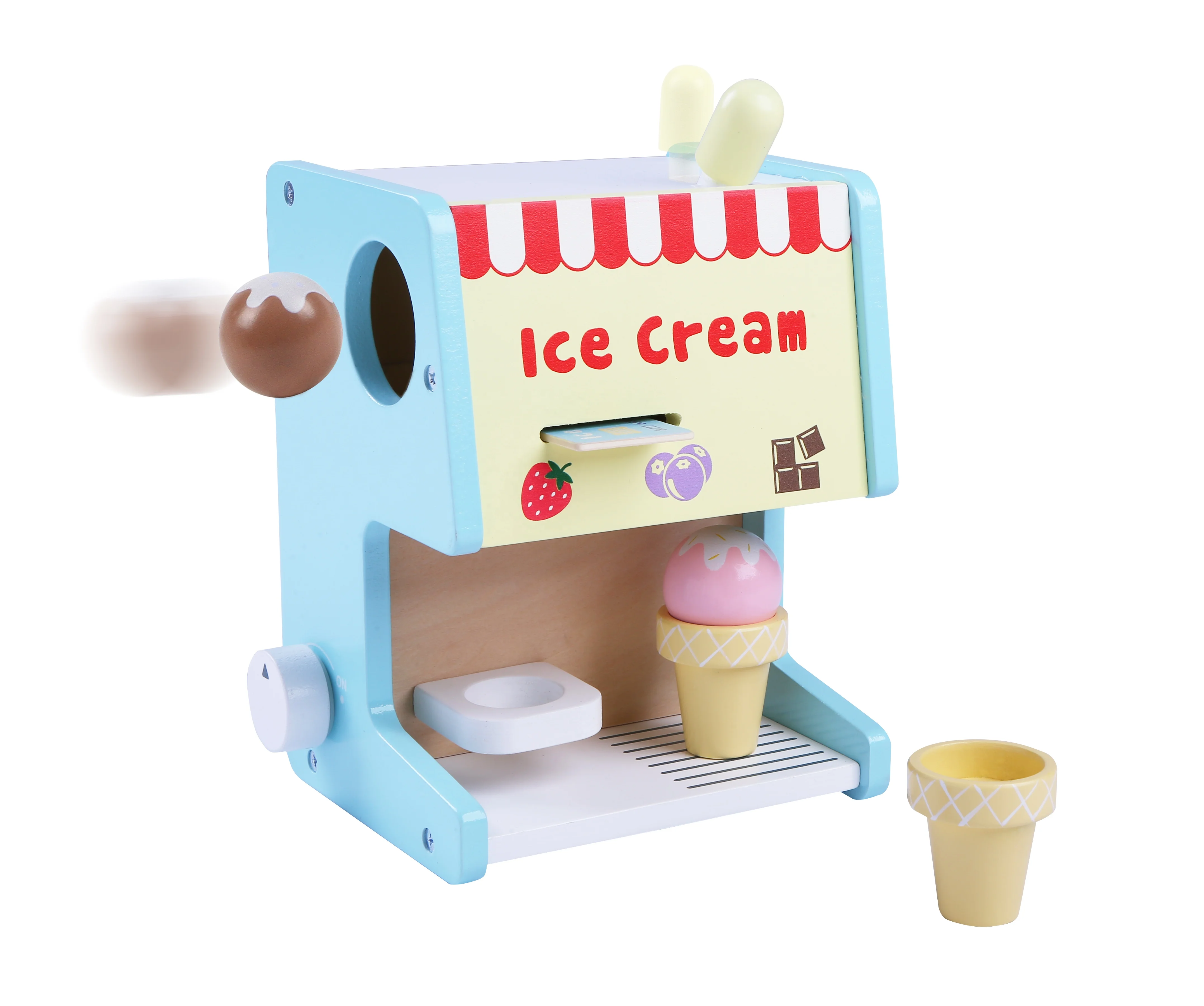 Montessori Toys Wooden Ice Cream Machine Toy Pretend Game For Toddler - Buy  Kitchen Toy Simulation Role-play Eco-friendly Preschool Educational  Children Shape Match Toy,Wooden Ice Cream Machine Toy Holzerne Eismaschine  Montessori Wooden