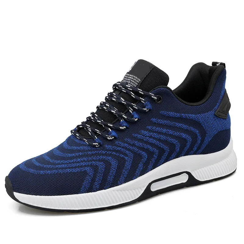 Men's mesh shoes invisible increase four seasons hollowed out breathable men's mesh cloth casual sneakers