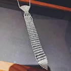 Crystal Necklace Choker Good Quality Shining Glowing Crystal Tie Necklace Banquet Shining Choker Necklace