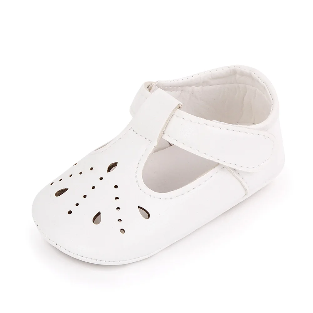 Princess Shoes Baby Girls Spring and Summer Cute Solid Color Hollow Small Leather Shoes supplier