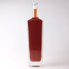 Manufacture Custom Color 750 Ml 500ml Frosted Botella De Vidrio 1 Liter Gin Wine Bouteille En Verre Bottle