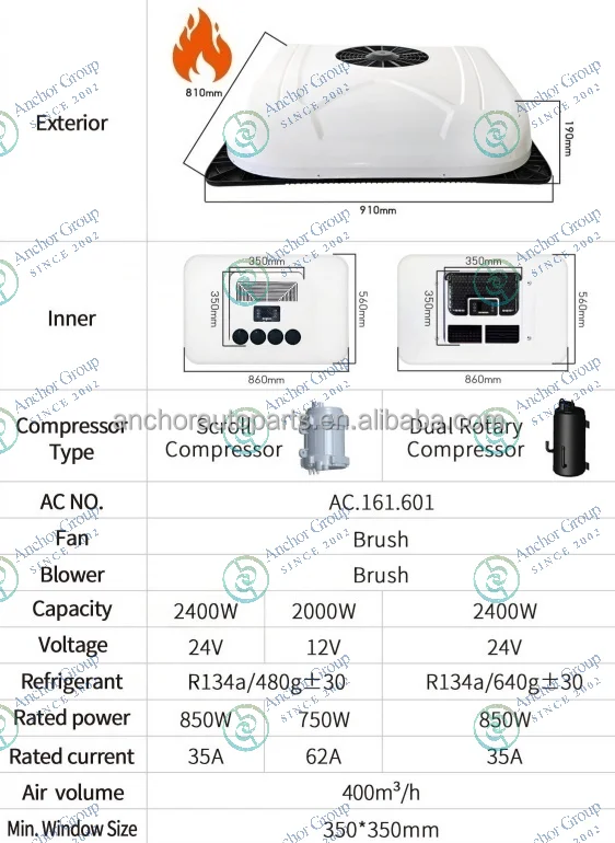Rotary Compressor, 24V, 12V - detail 22