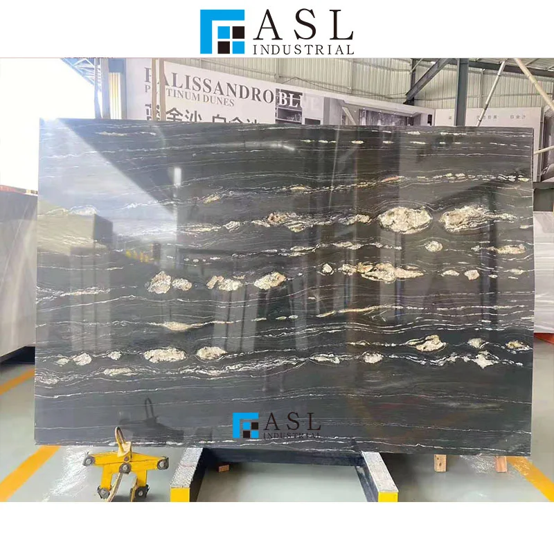 Nero Portoro ceanic golden types of marbles slabs black and gold wall panel background marmol con dorado marble slab