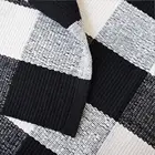Black White Check Door Floor Mat Chinese Cotton Woven Black And White Buffalo Plaid Rugs Nonslip Buffalo Check Carpet