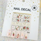 Nail Sticker 3d Nail Decal 3d Gold Foil Decals Nail Decoration Sticker