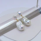 Stud Earrings Hot Selling Natural Baroque Lovely Simple Shaped Pearl Stud Earrings