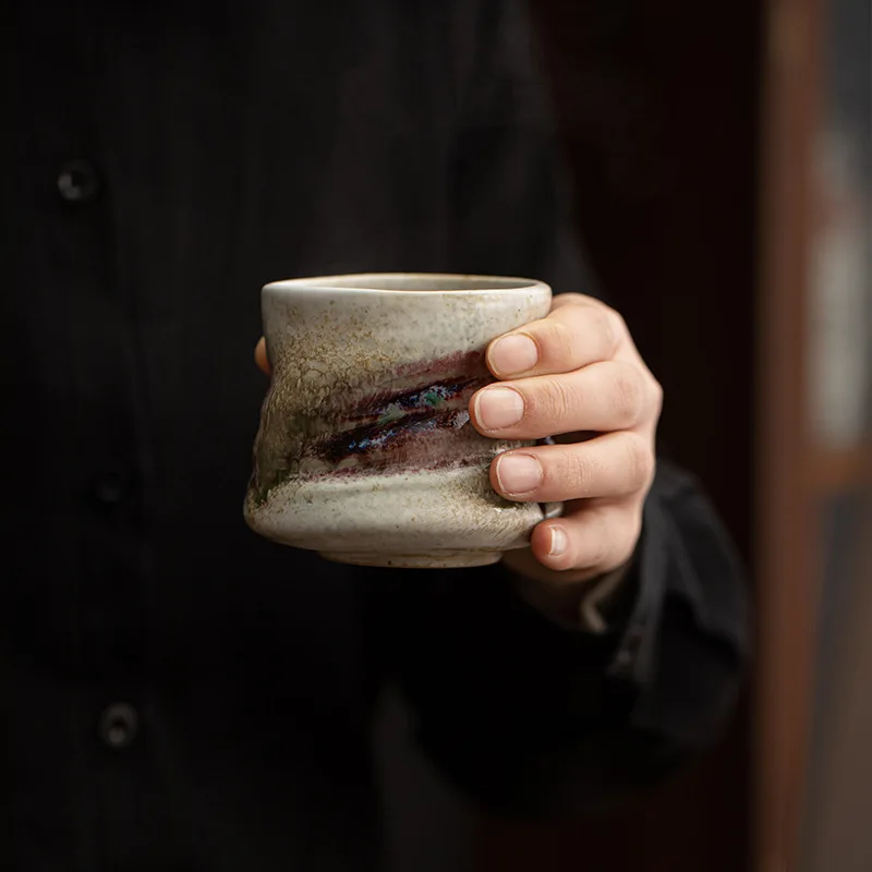 Ceramic Coffee Cup Kiln Change Pottery Mug Porcelain Tea Cup Drinking Water Ceramic Mug Ceramic Cup