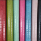 Leather Wholesale PVC Crocodile Printing High Quality Synthetic Leather Fabric