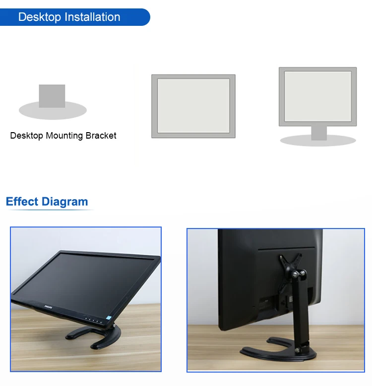 11.6 Inch Widescreen IPS HD LED Backlit Desktop Monitor USB Input with Plastic Case for Industrial Equipment VGA Input