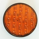 Leds Red Led Lights 4 Inch 16 LEDs Amber Red White Round LED Tail Lights For Truck Trailer Parts Accessories