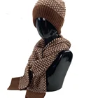 Scarf Christmas Knitted Hat And Scarf Neck Warmer Set For Men And Women Gift 2021